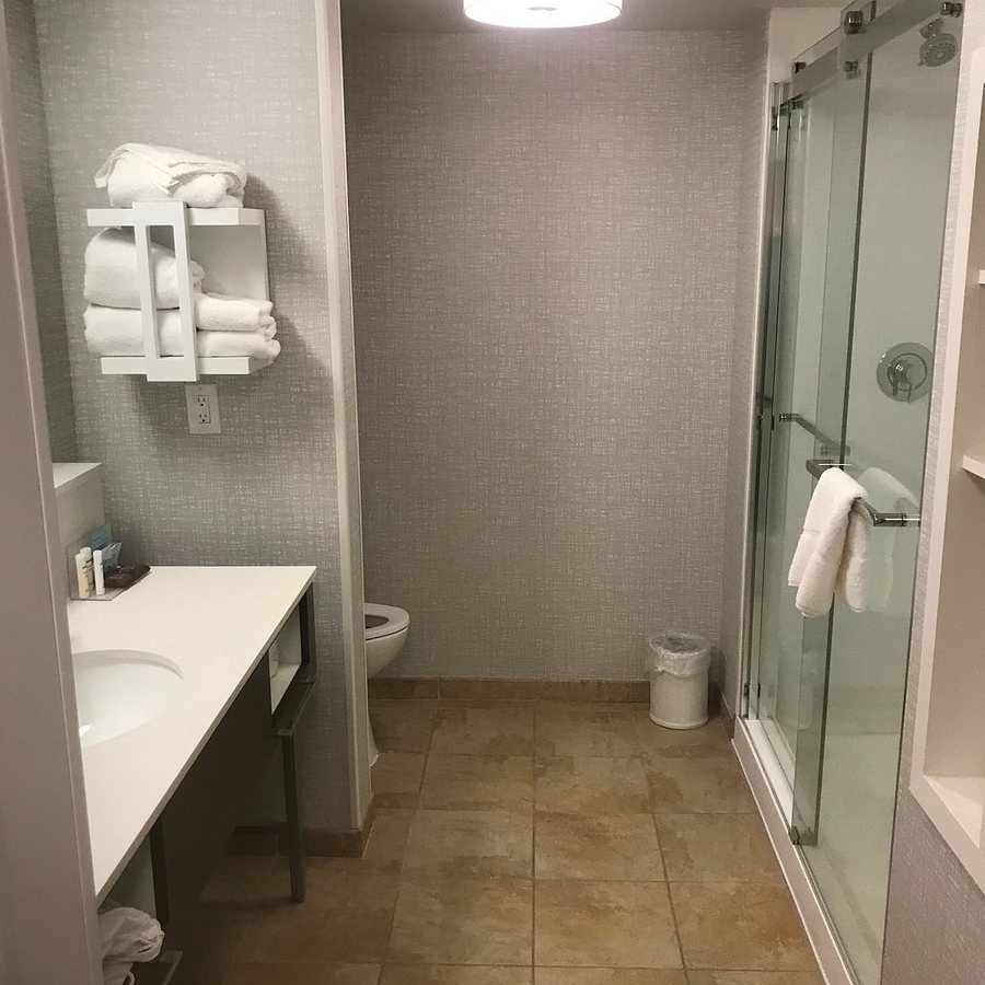 Hampton Inn Suites ATL Six Flags — Bathroom