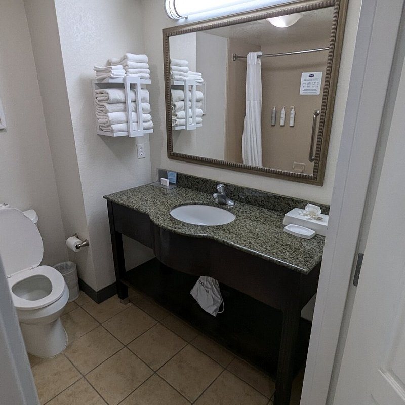 Hampton Inn Suites Bakersfield Central — Bathroom