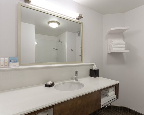 Hampton Inn Suites Bloomington normal — Bathroom