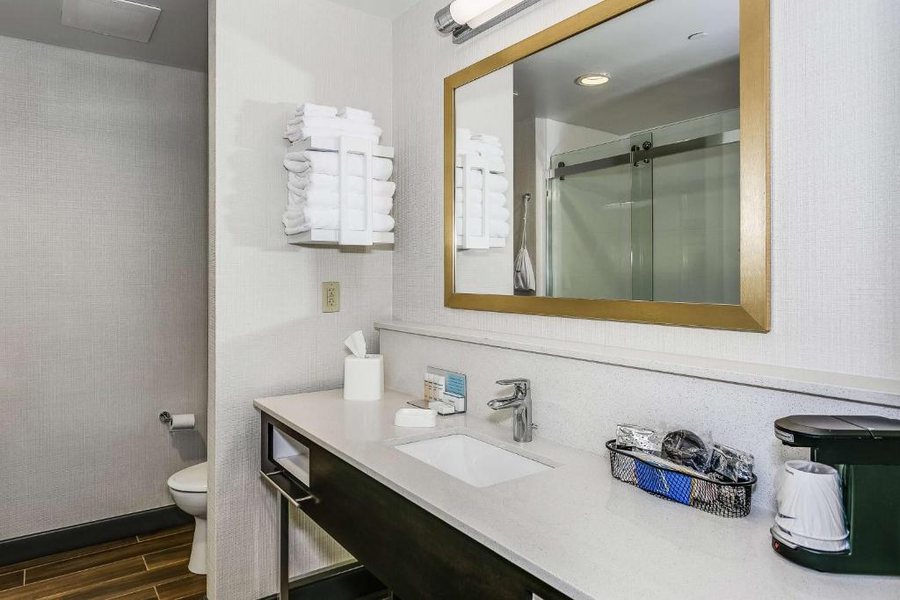 Hampton Inn Suites by Hilton Mobile Airport University Area — Bathroom