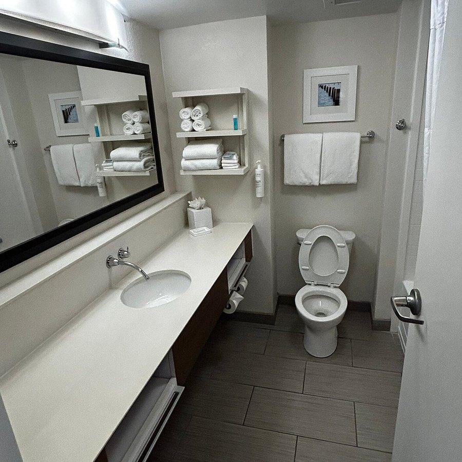 Hampton Inn Suites Cape Canaveral Cruise Port — Bathroom
