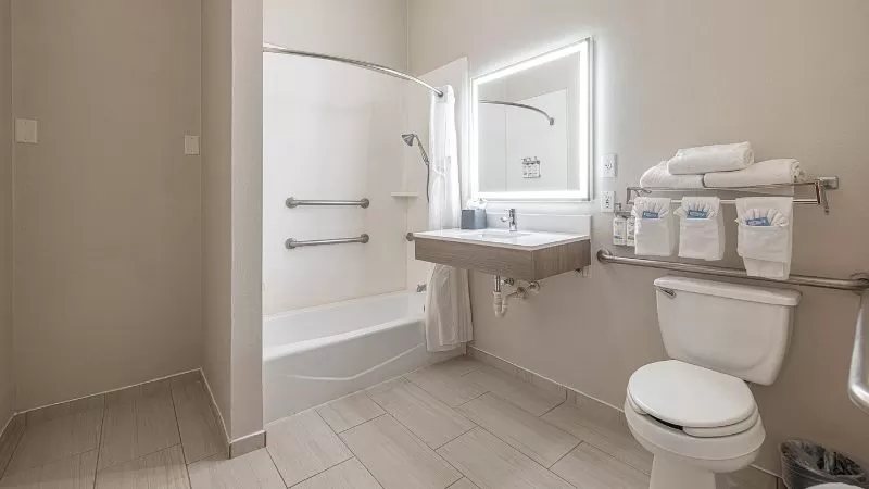 Hampton Inn Suites College Station US 6 East Bypass — Bathroom