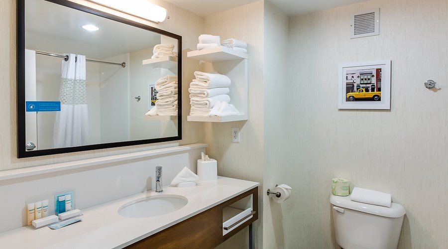 Hampton Inn Suites Dickinson — Bathroom