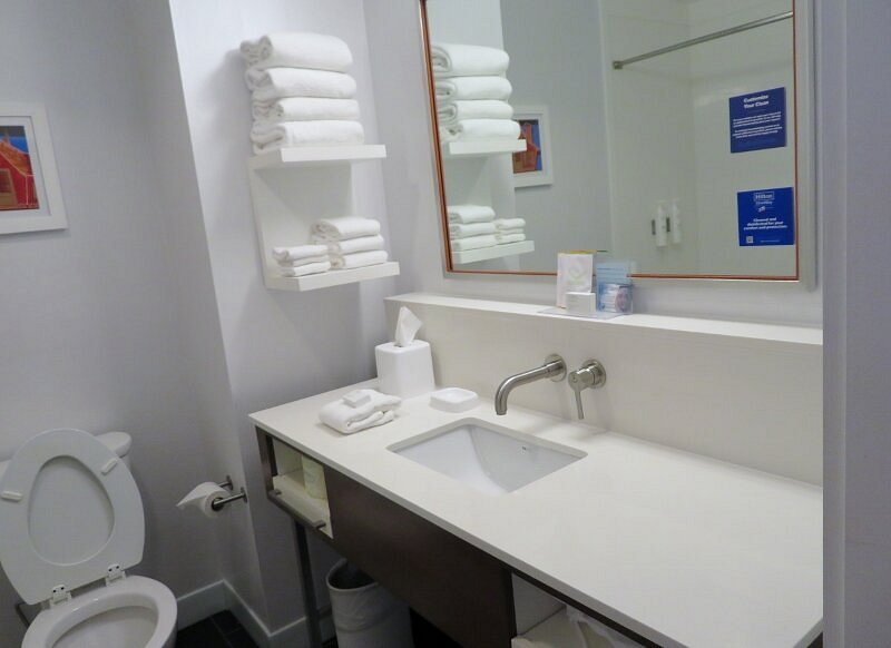 Hampton Inn Suites Forest City — Bathroom