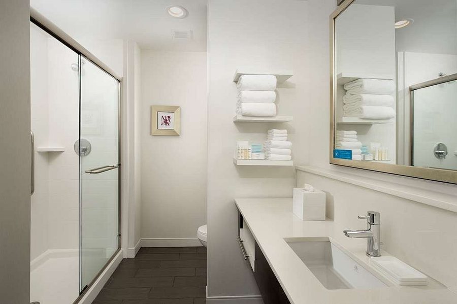 Hampton Inn Suites Huntsville Research Park Area — Bathroom