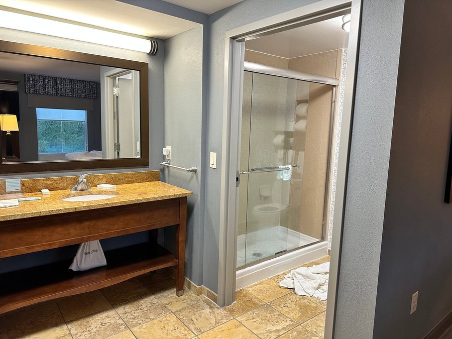 Hampton Inn Suites Jacksonville Airport — Bathroom