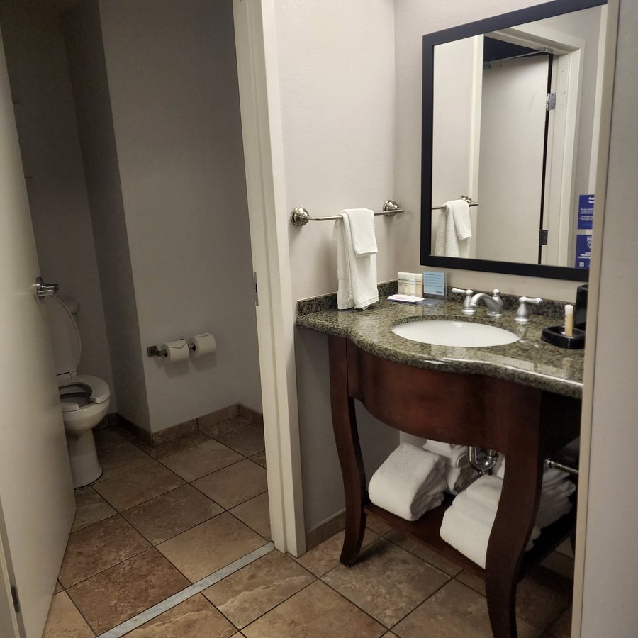 Hampton Inn Suites Little Rock Downtown — Bathroom