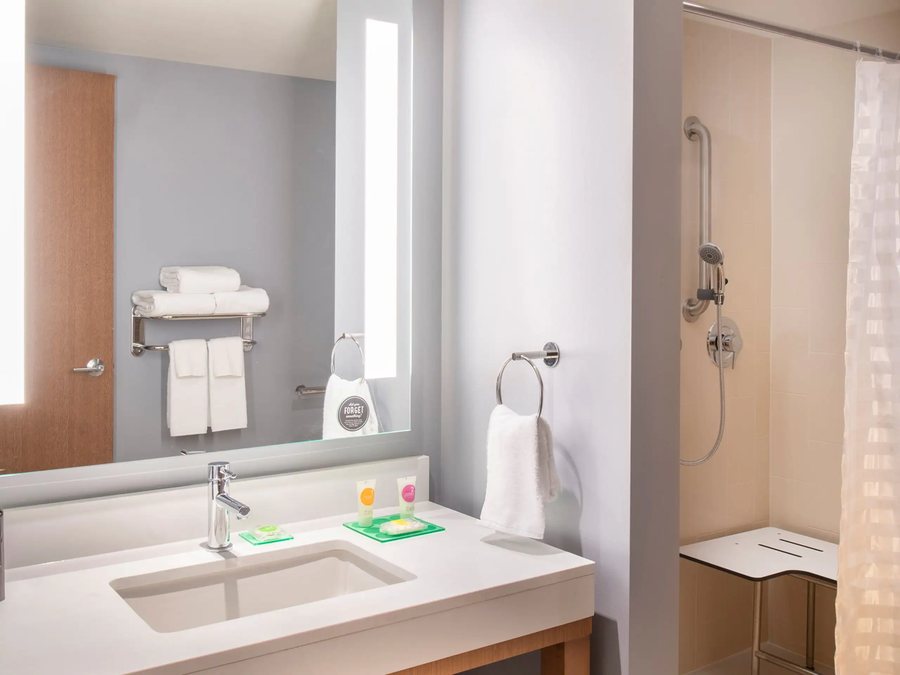 Hampton Inn Suites Moline quad City Int l Aprt — Bathroom