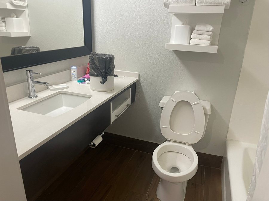 Hampton Inn Suites Orlando John Young Pkwy S Park Orlando Florida — Bathroom