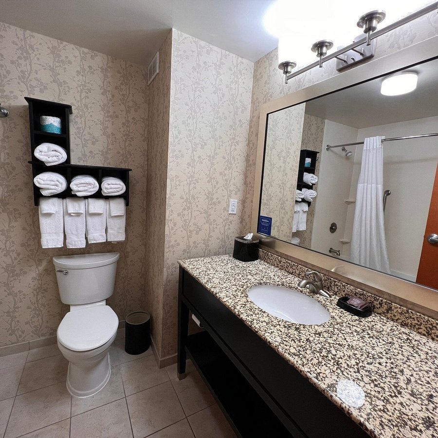 Hampton Inn Suites Parkersburg Downtown — Bathroom
