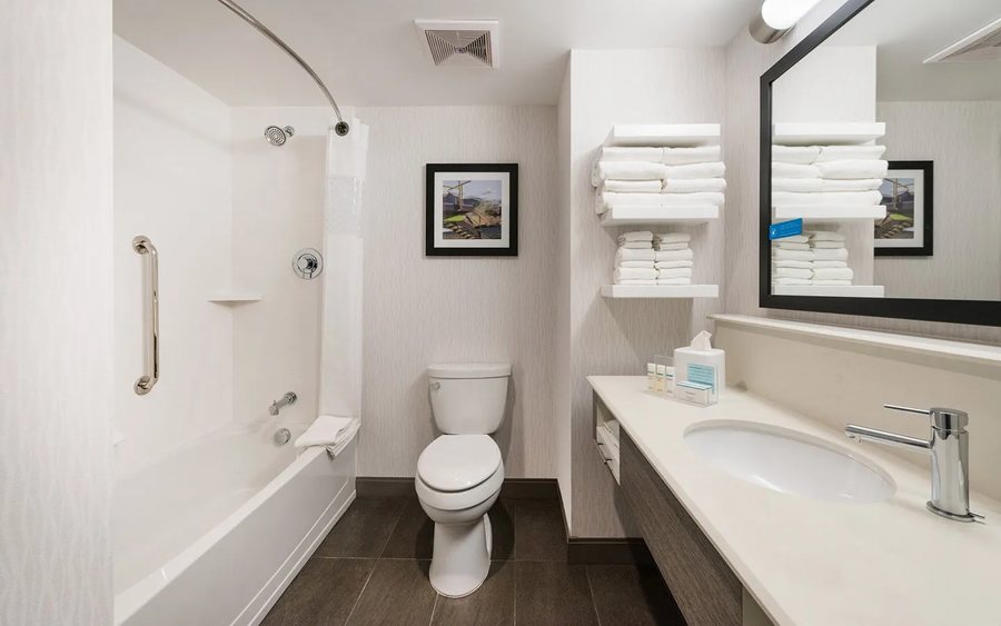 Hampton Inn Suites Riverton — Bathroom