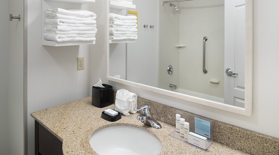 Hampton Inn Suites Rochester North — Bathroom