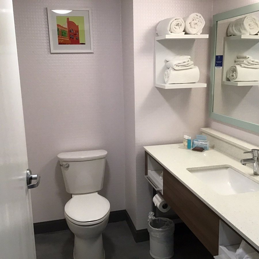 Hampton Inn Tampa Rocky Point Airport — Bathroom