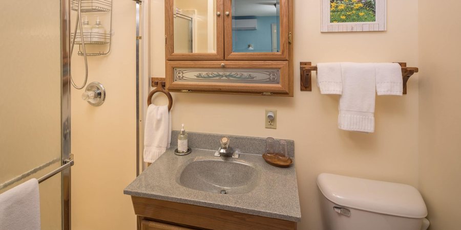 Hawk Valley Retreat Cottages Galena Illinois — Bathroom