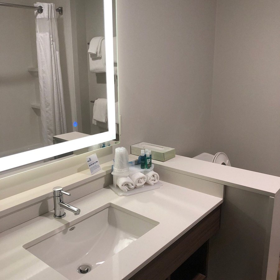 Holiday Inn Express Suites Detroit North Troy By IHG — Bathroom