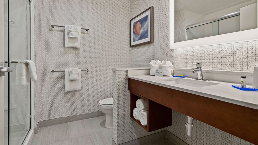 Holiday Inn Express Suites Orlando Lake Buena Vista by IHG Orlando Florida — Bathroom