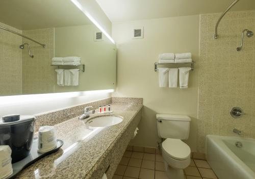 Howard Johnson by Wyndham Fullerton Anaheim Conference Cntr — Bathroom