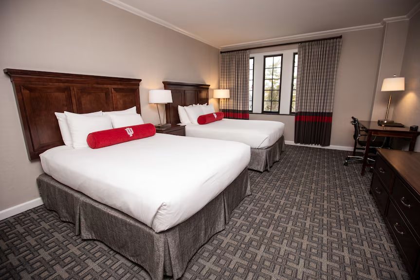 IU Biddle Hotel — Guest room