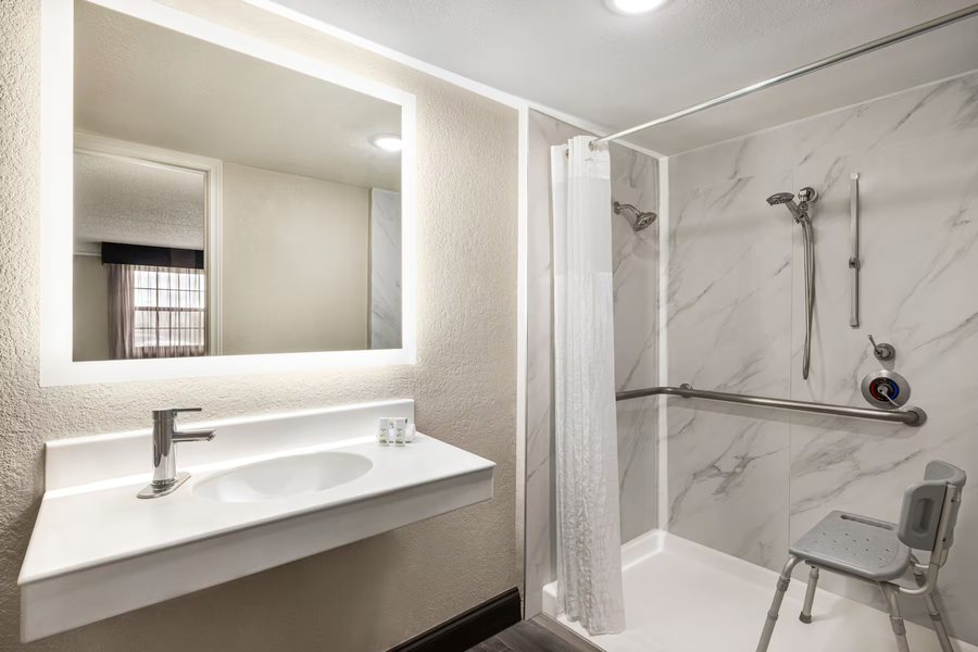 La Quinta Inn by Wyndham San Antonio I 35 N at Toepperwein — Bathroom