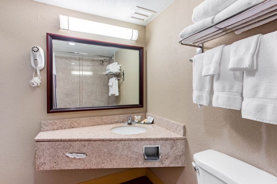 La Quinta Inn Suites by Wyndham Indianapolis Downtown — Bathroom