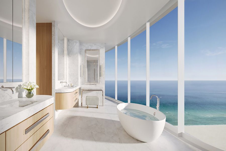 Luxury Miami Beach Apartments By Michigan Miami Beach Florida — Bathroom