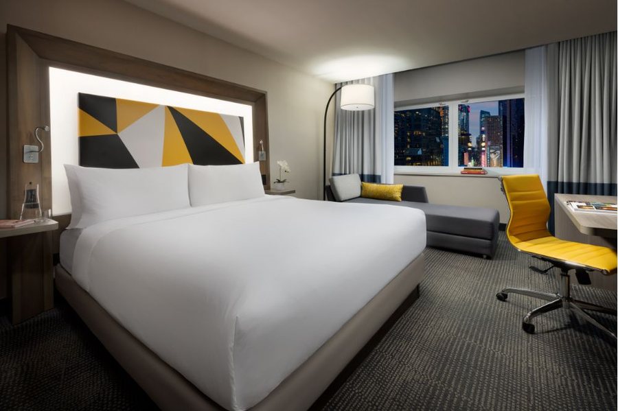 M Social Hotel New York Times Square New York City New York — Guest room