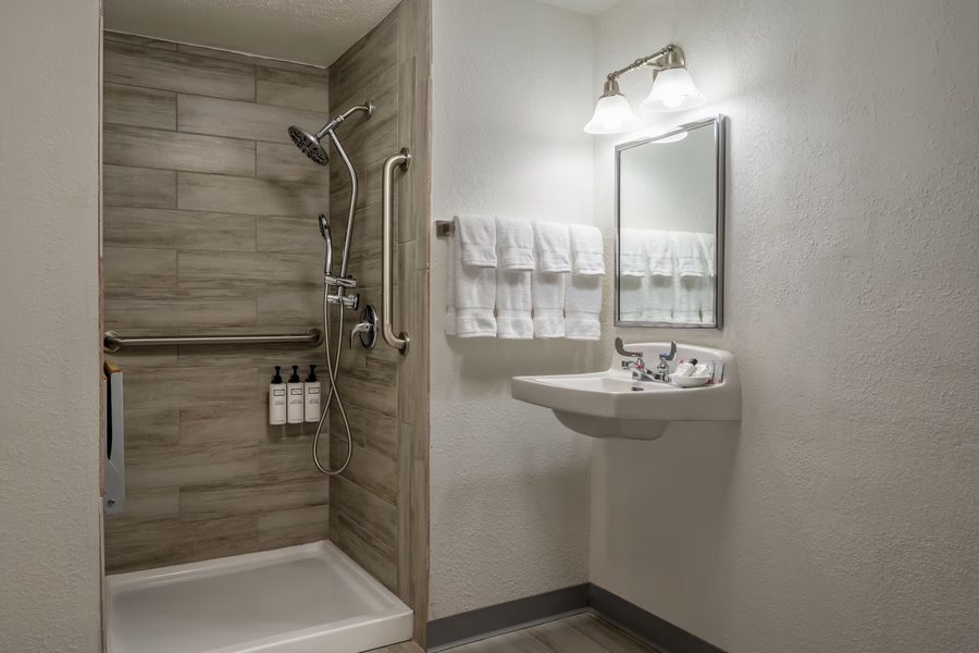 Microtel Inn and Suites by Wyndham Columbia Fort Jackson N — Bathroom