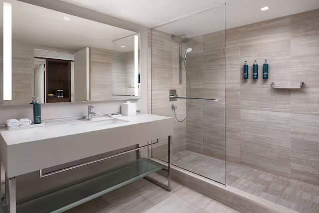 Millennium Hilton New York One Un Plaza New York City New York — Bathroom