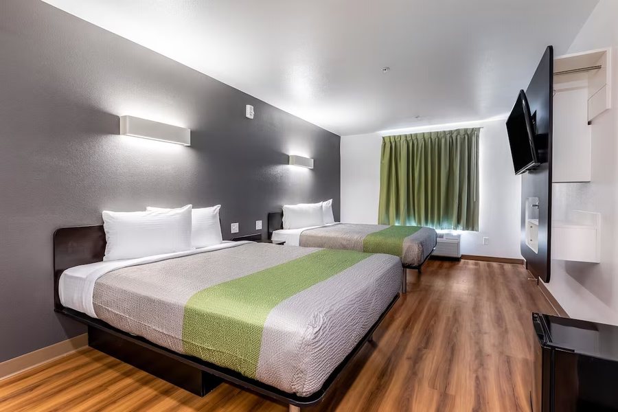 Motel 6 Las Vegas NV Motor Speedway Las Vegas Nevada — Guest room