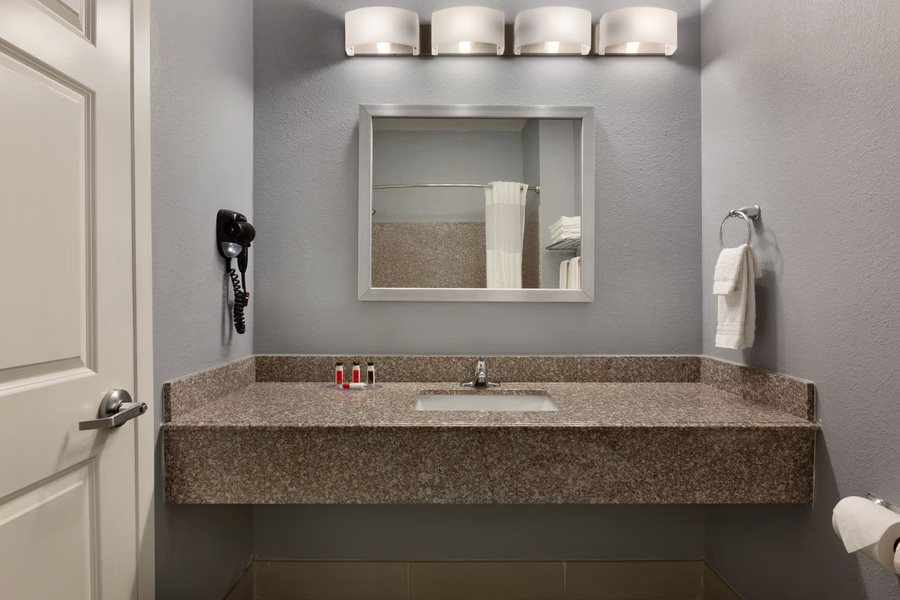 Ramada by Wyndham Odessa Near University of Texas Permian — Bathroom