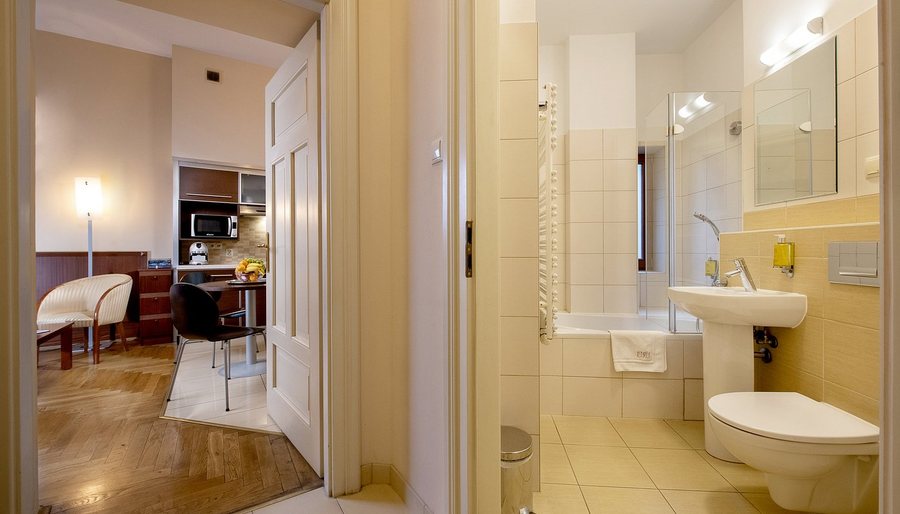 Red Brick Apartments — Bathroom