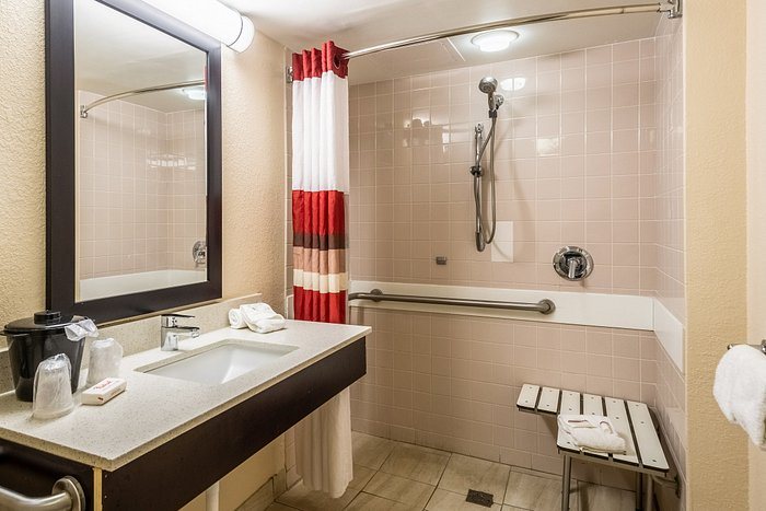 Red Roof Inn Tampa Bay St Petersburg — Bathroom