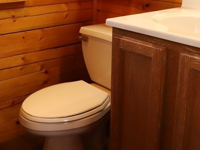 St Mary East Glacier KOA Holiday — Bathroom