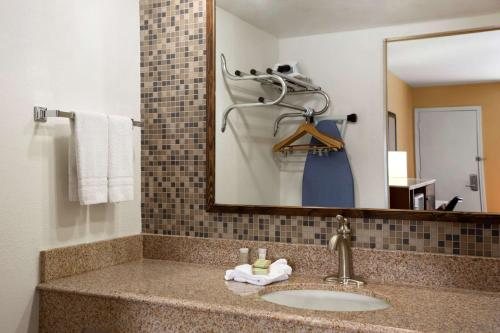 Super 8 by Wyndham Austin University Downtown Area — Bathroom