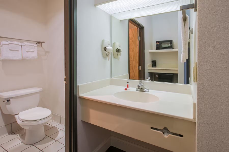 Super 8 by Wyndham Gillette — Bathroom