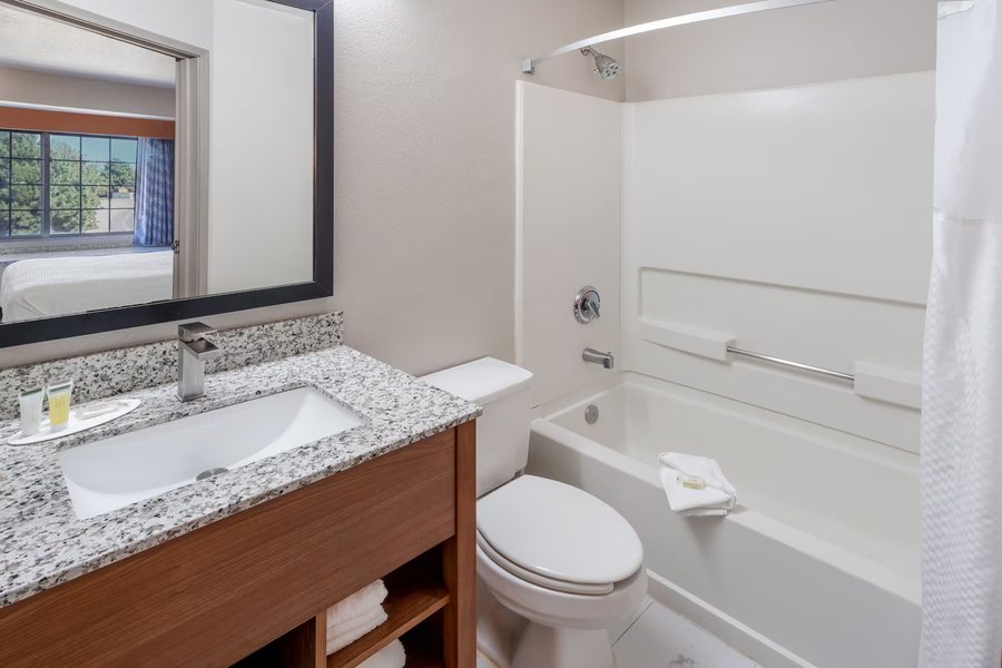 Super 8 by Wyndham Greeley — Bathroom