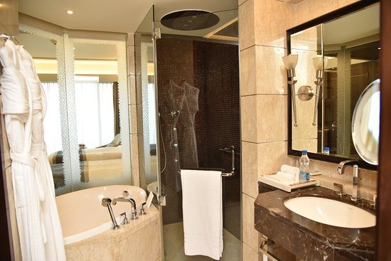 The Leela Ambience Convention Hotel Delhi — Bathroom