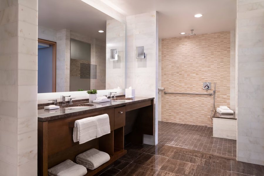 The Ritz Carlton Los Angeles Los Angeles California — Bathroom