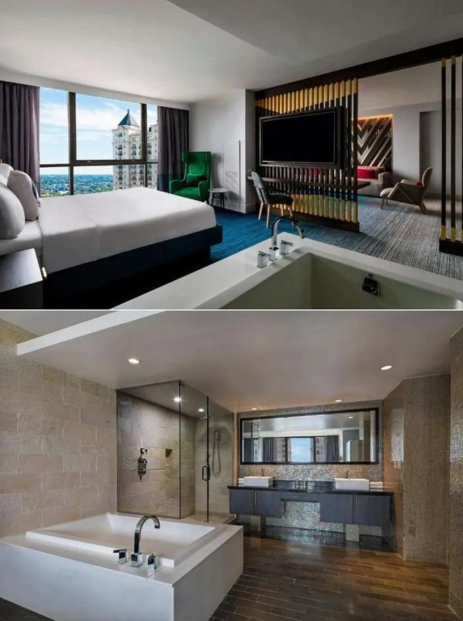 The Starling Atlanta Midtown Curio Collection by Hilton Atlanta Georgia — Bathroom