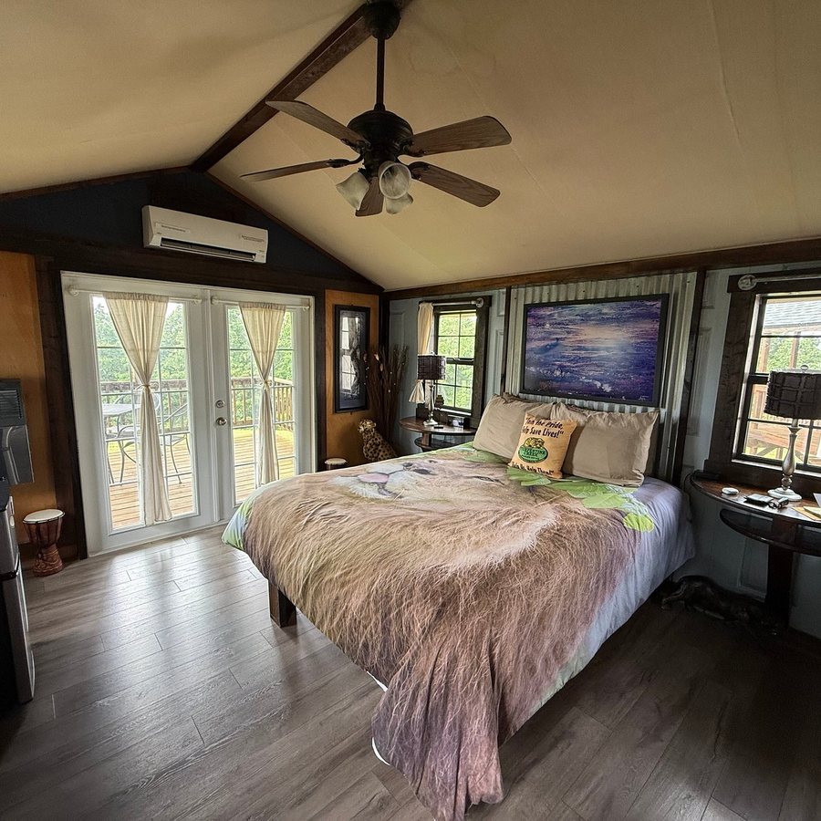 Turpentine Creek Wildlife Refuge Lodging — Guest room