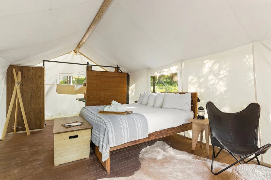 Under Canvas Glacier — Guest room