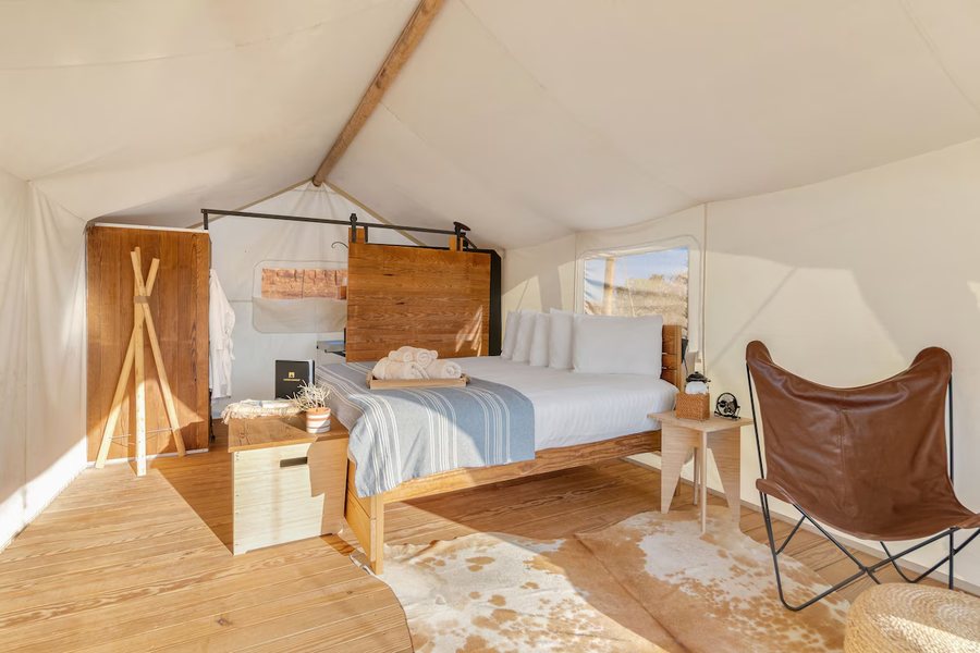 Under Canvas Moab — Guest room