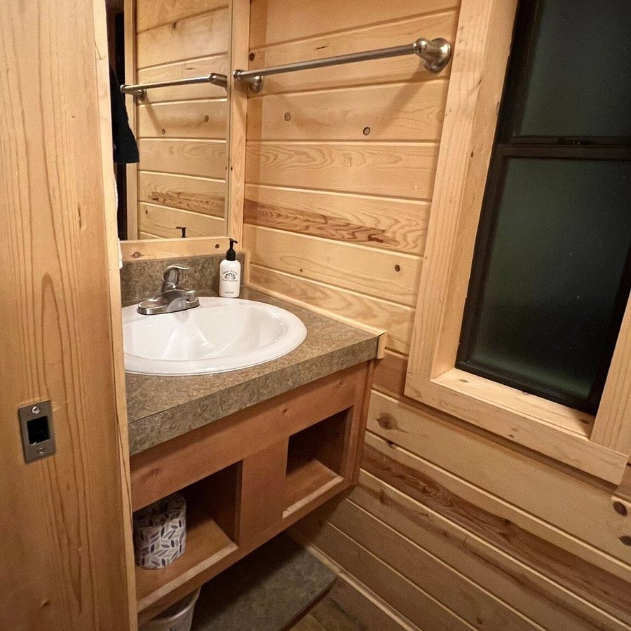 West Glacier RV Park Cabins — Bathroom