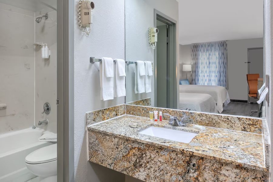 Wingate by Wyndham Greenville Airport — Bathroom
