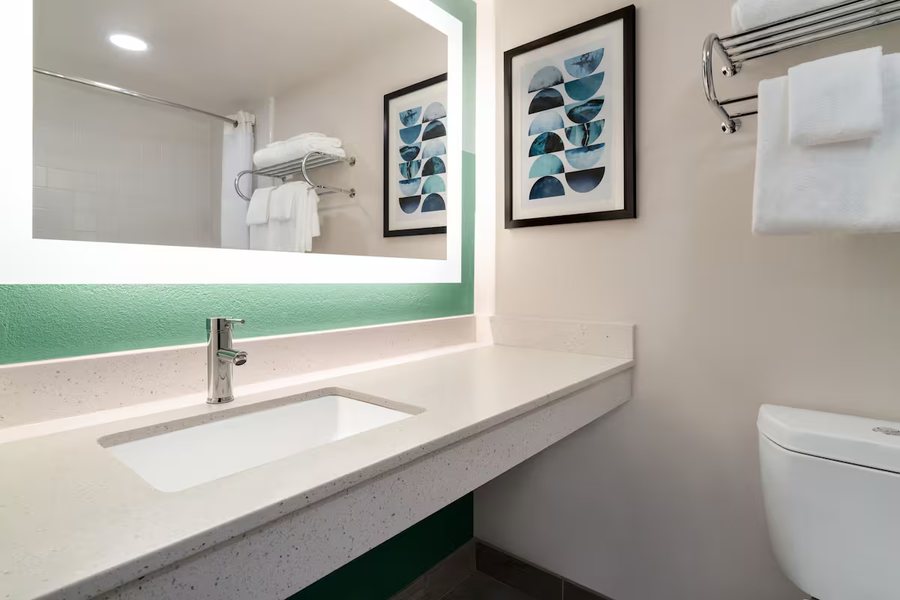 Wyndham Garden Williamsburg Busch Gardens Area — Bathroom