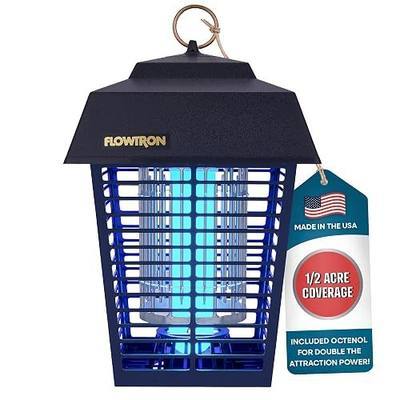 Flowtron Electric Bug Zapper, 1/2 Acre Outdoor, 15W UV, 5600V, Octenol Lure | Enjoy mosquito-free evenings outdoors - UV light and octenol lure eliminates flies, gnats, and beetles - UL and ETL certified