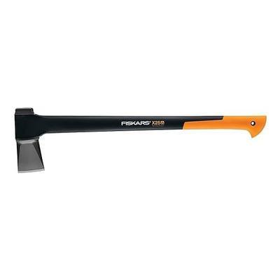 Fiskars X-series™ X25 Splitting Axe with Forged Steel Blade with 28" Shock-Absorbing Handle - for Medium to Large Size Logs - Lawn and Garden Tools - Black/Orange