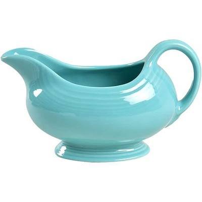 Fiesta® Sauceboat/Gravy Boat – Durable Ceramic, Lead-Safe, Dishwasher/Microwave/Oven Safe – Made in USA Dinnerware - Turquoise