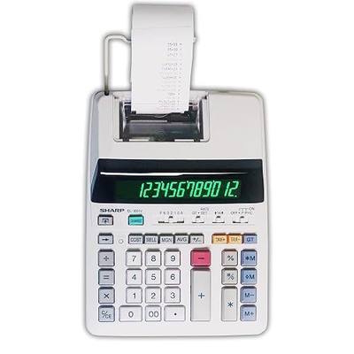 Sharp EL-1801V Ink Printing Calculator, LED Display, AC, Off-White