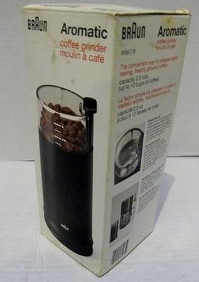 Braun Aromatic Coffee Grinder, Black